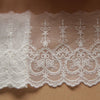 3 Yards of 10cm Width Flor Rose and Heart Shape Embroidery Lace Trim