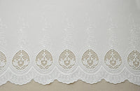 45” Width Bilateral Symmetrical Vintage Cotton Embroidery Fabric by the Yard