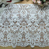 45cm Width x 180cm Length Classical Water Soluble Floral Embroidery Lace Fabric Trim