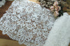 45cm Width x 180cm Length Classical Water Soluble Floral Embroidery Lace Fabric Trim