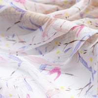 150cm Width x 95cm Length Floral Pattern Print Chiffon Fabric
