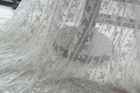 51 inches Width Premium Trickling Rose Embroidery Lace Fabric by The Yard