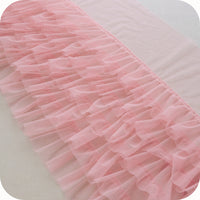 35cm Width Ruffled Tiered Lace Tulle by the Yard