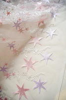 145cm Width x 95cm Length Premium Wedding Bridal Lace Star Clusters Lace Fabric