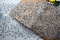 3 Yards of 36cm Width Premium Eyelash Embroidery Lace Embellishment Trim