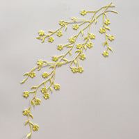 47cm Length Plum Blossom Branch Embroidery Applique