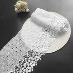 18cm Width x 180cm Length Premium Hollow-out Water Soluble Embroidery Lace Fabric