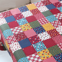 59” Width Cotton Linen Block Pattern Bontanical Home Furnishing Fabric by the Yard