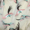 140cm Width x 95cm Length Premium Lively Flying Birds Embroidery Lace Fabric