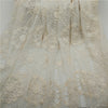 130cm Width Vintage Daisy Geometric Flower Pattern Embroidery  Lace Fabric by the Yard