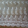 17” Width Dandelion Floral Embroidery Lace Fabric by the Yard