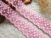 5 Yards of 5cm Width Premium Hollow-out Floral Embroidery Sewing Embellishment Lace Trim Pink