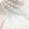 125cm Width x 95cm Length Premium Pink Hollow-out Floral Embroidery Lace Fabric