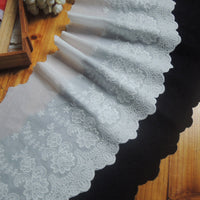 2 Yards of 21cm Floral Embroidery Fabric Trim