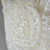 2 Yards x 54cm Height Premium Sequined Eyelash Floral Embroidery Wedding Lace Bridal Lace Applique Patches