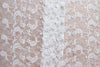 59” Width Full Width Ivory Phoenix Floral Embroidery Wedding Lace Fabric by the Yard