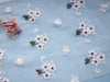 130cm Width Little Purple Flower Embroidery Lace Fabric by the Yard