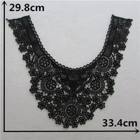 29cm x 32cm All-match Hollow-out Petal Floral Embroidery Lace Motif