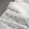 57” Width Organza Leaf Floral Embroidery Lace Fabric by The Yard