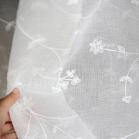 280cm Width Floral Pattern Embroidery Fabric for Curtain Veil by the Yard