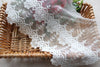 3 Yards of 21cm Width Parallel Floral Embroidery Fine Lace Fabric Trim