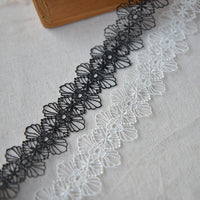 5 Yards of 4cm Width Vintage Floral Embroidery Lace Trim Sewing Embellishment Lace Ribbon