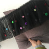17cm width Handmade Ruffled Tulle Lace Trim with Color Balls by the Yard
