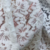 59” x 59” Meter Hollow-Out Poppy Floral Lace Fabric