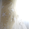 145cm Width x 95cm Length Premium Wedding Bridal Lace Star Clusters Lace Fabric