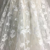 120cm Width x 95cm Length Abstract Dandelion Floral Embroidery Lace Fabric