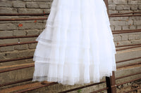 70cm Width Pleated Tiered Skirt Lace Fabric by The Yard