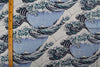 140cm Width Japanese The Great Wave Print Cotton Fabric by the Yard