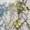 55cm  x 17cm Vine Butterfly Floral Embroidery Lace Emblem Lace applique