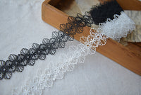 5 Yards of 4cm Width Vintage Floral Embroidery Lace Trim Sewing Embellishment Lace Ribbon