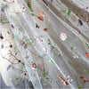 130cm Width Botanical Vine Floral Embroidery Lace Fabric by the Yard
