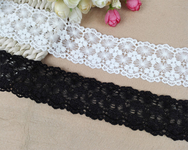 5 Yards of 4.5cm Width Embroidery Sewing Embellishment Lace Ribbon