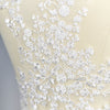 2PCS Wedding Bridal Veil Floral Applique 54x28cm