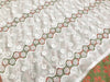 49” Width 3D Hollow Out Floral Embroidery Cotton Fabric by The Yard