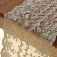 3 Yards of 17cm Width Symmetrical Floral Embroidery Lace Trim
