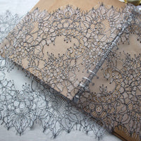 3 Yards of 36cm Width Premium Eyelash Embroidery Lace Embellishment Trim