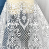 51” Width Classical European Style Wedding Lace Bridal Veil Lace Fabric by the Yard