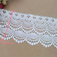 2 Yards of 11cm Width Premium Vintage Embroidered Sewing Lace Embellishment