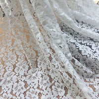 59” x 59” Meter Hollow-Out Poppy Floral Lace Fabric
