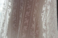 51 inches Width Premium Trickling Rose Embroidery Lace Fabric by The Yard