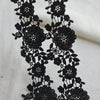 2 Yards of Premium Floral Embroidery Sewing Embellishment Lace Ribbon