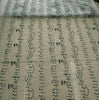 51” Width Musical Notes Embroidered Silver Lining Haute Couture Fabric by The Yard