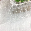 145cm Width x 90cm Length Raindrop Like Floral Embroidery Tulle  Lace Fabric