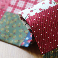 59” Width Cotton Linen Block Pattern Bontanical Home Furnishing Fabric by the Yard