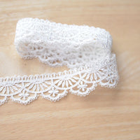 4 Yards of 2.5cm Width Vintage Floral Embroidery Lace Trim Sewing Embellishment