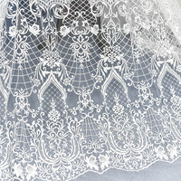 51” Width Classical European Style Wedding Lace Bridal Veil Lace Fabric by the Yard